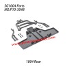 P10-3048 1004 Rear bumper assembly Parts For Pinecone Forest SG-1004 RC Car