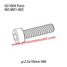 M01-003 Hexagon socket head cap machine screw (φ2.5x10mm HM) Parts For SG1004 SG-RC Car