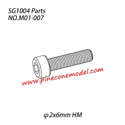 M01-007 (φ2x6mm HM) Hexagon socket head cap machine screw Parts For SG1004 SG-RC Car