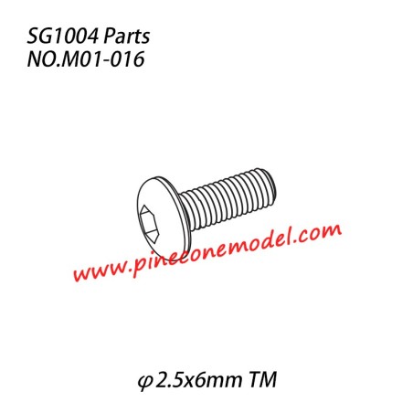 M01-016 (φ2.5x6mm TM) Hexagon socket button head machine screw Parts For SG1004 SG-RC Car