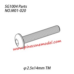 M01-020 (φ2.5x14mm TM) Hexagon socket button head machine screw Parts For SG1004 SG-RC Car