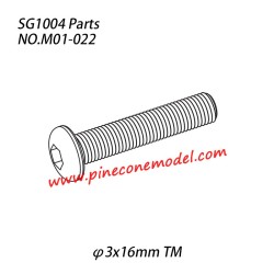 M01-022 (φ3x16mm TM) Hexagon socket button head machine screw Parts For SG1004 SG-RC Car