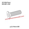 M01-038 (φ2x14mm KM) Hexagon socket countersunk head tapping screw Parts For SG1004 SG-RC Car