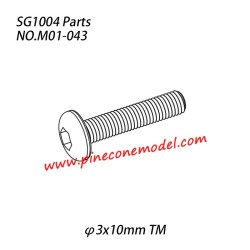 M01-043 (φ3x10mm TM) Hexagon socket button head machine screw Parts For SG1004 SG-RC Car