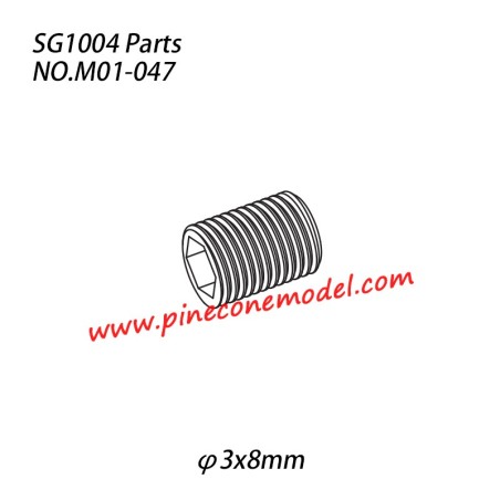 M01-047 (φ3x8mm) Set screw Parts For SG1004 SG-RC Car