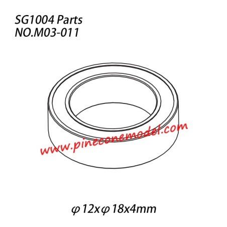 M03-011 (φ12xφ18x4mm) Ball bearing Parts For SG1004 SG-RC Car