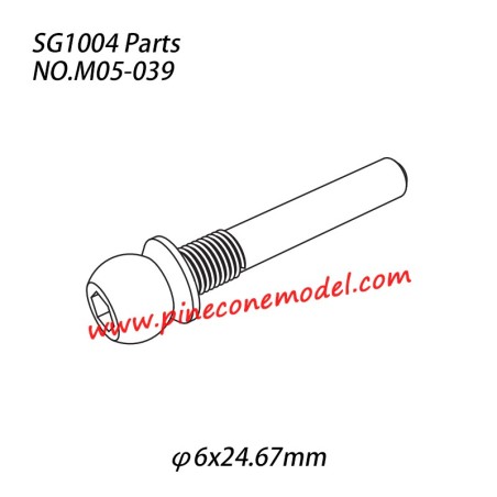 M05-039 (φ6x24.67mm) Hollow ball screw Parts For SG1004 SG-RC Car
