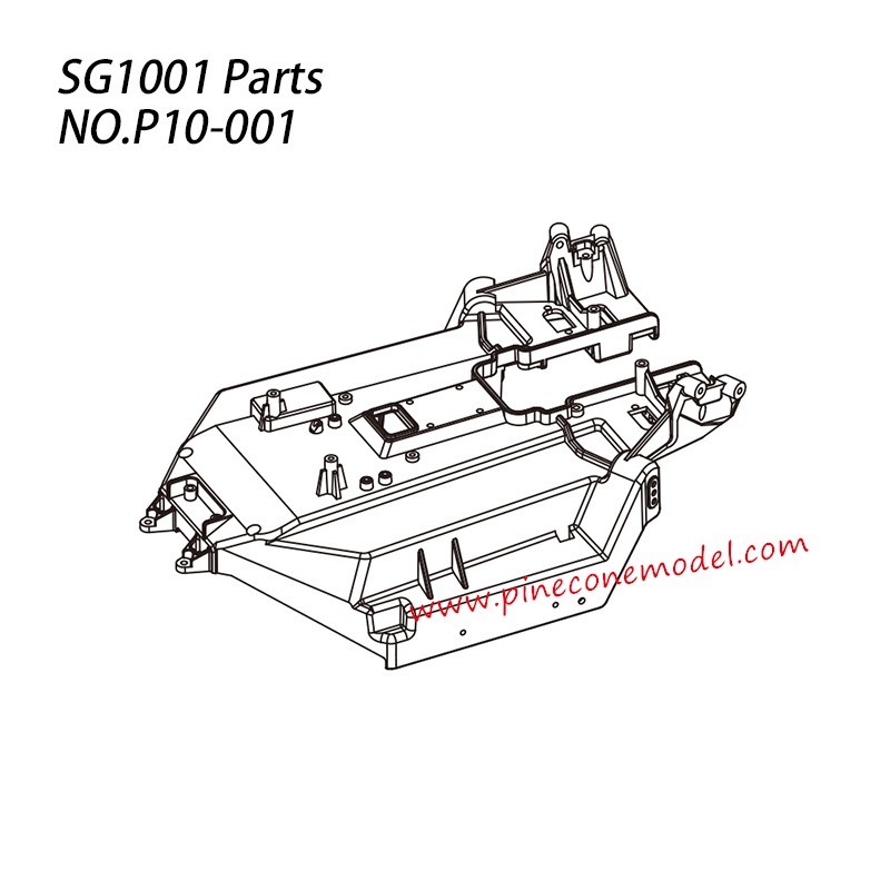 P10-001 Chassis Parts For Pinecone Model SG-1001 / SG-1001SE 1/10 RC Car P10-001 Chassis Parts For Pinecone Model SG-1001 / SG-1001SE 1/10 RC Car