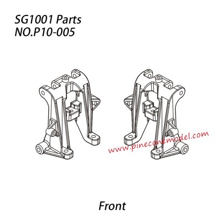 P10-005 Front shock towers LR Parts For Pinecone Model SG-1001 / SG-1001SE 1/10 RC Car