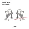 P10-005 Front shock towers LR Parts For Pinecone Model SG-1001 / SG-1001SE 1/10 RC Car