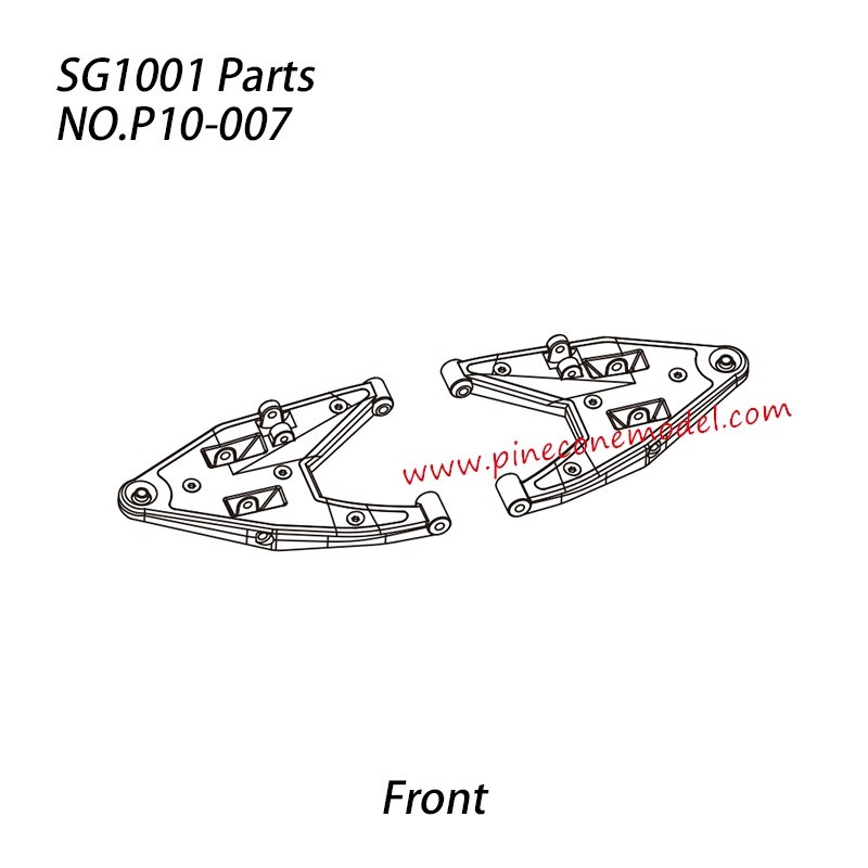 P10-007 Front lower suspension arm L/R Parts For Pinecone Model SG-1001 / SG-1001SE 1/10 RC Car P10-007 Front lower suspension arm L/R Parts For Pinecone Model SG-1001 / SG-1001SE 1/10 RC Car