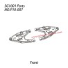 P10-007 Front lower suspension arm L/R Parts For Pinecone Model SG-1001 / SG-1001SE 1/10 RC Car