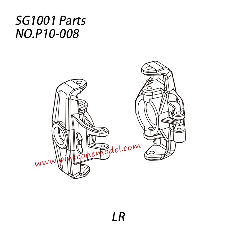 P10-008 Steering block L/R Parts For Pinecone Model SG-1001 / SG-1001SE 1/10 RC Car P10-008 Steering block L/R Parts For Pinecone Model SG-1001 / SG-1001SE 1/10 RC Car