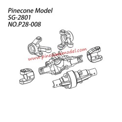 P28-008 Front axle housing Kit Parts For Pinecone Model SG2801 RC Car