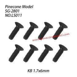 LS011 Cross countersunk tapping screw (KB 1.7x6mm) Parts For SG-RC SG2801
