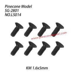 LS014 Cross countersunk machine screw (KM 1.6x5mm) Parts For SG-RC SG2801