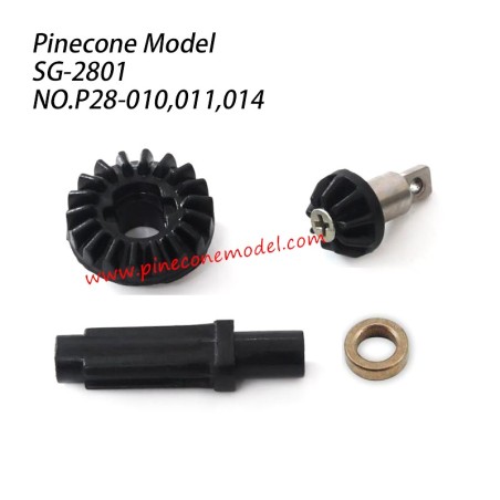 P28-010, P28-011, P28-014 Front & rear axle drive gear sets Parts For Pinecone Model SG2801 RC Car