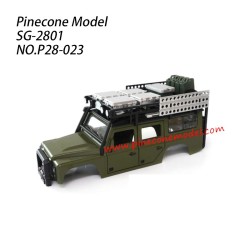 P28-023 Shell assembly Parts For Pinecone Model SG2801 RC Car Green