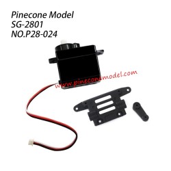 P28-024 8g 3-wire Steering servo assembly Parts For Pinecone Model SG2801 RC Car