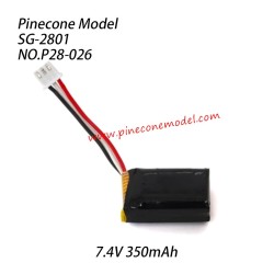 P28-024 8g 3-wire Steering servo assembly Parts For Pinecone Model SG2801 RC Car