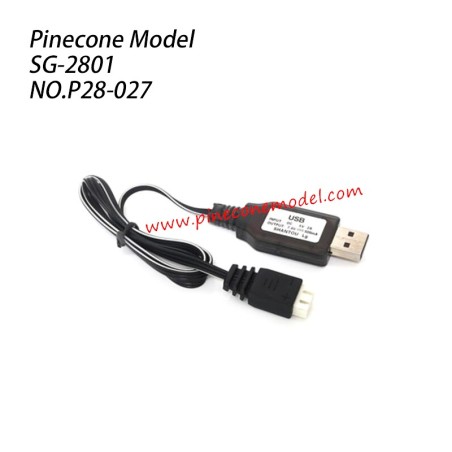 P28-027 USB charging cable Parts For Pinecone Model SG2801 RC Car