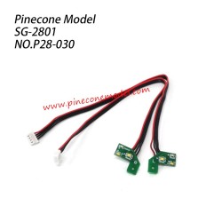 P28-030 Headlight assembly Parts For Pinecone Model SG2801 RC Car