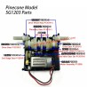 Transmission Gear Set Parts For Pinecone Model SG-1203 RC CAR