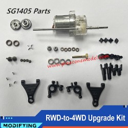 RWD-to-4WD Upgrade Kit Parts For Pinecone Model SG-1405 RC Truck