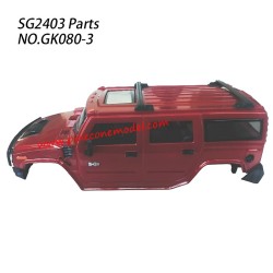 GK080-3 Car Shell 2 Parts For Pinecone Model SG2403 RC Truck