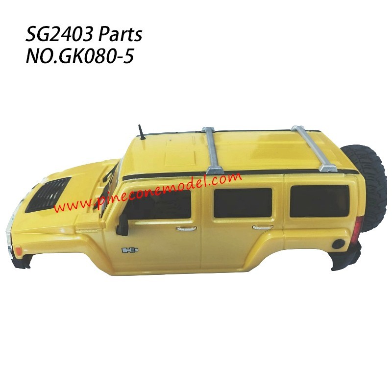GK080-5 Car Shell 4 Parts For Pinecone Model SG2403 RC Truck