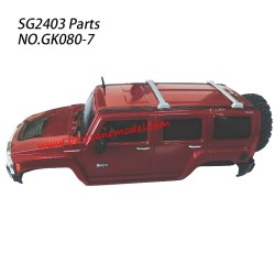 GK080-7 Car Shell 6 Parts For Pinecone Model SG2403 RC Truck