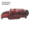 GK080-7 Car Shell 6 Parts For Pinecone Model SG2403 RC Truck