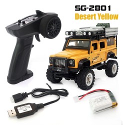 Pinecone Model SG-2801 1/28 2.4Ghz 4WD High Speed RC Crawler yellow