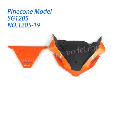 1205-19 Front end Parts For Pinecone Model SG1205 RC Car Orange