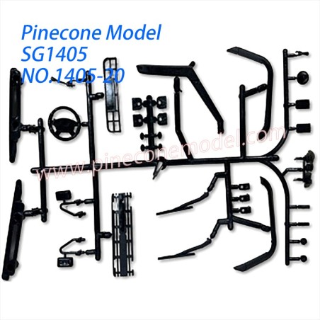 1405-20 Middle Grille Parts For Pinecone Model SG-1405 RC Truck