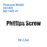 1405-41 Phillips screw (KB 2.3x6) Parts For Pinecone Model SG-1405 RC Truck
