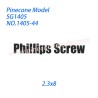 1405-44 Phillips screw (2.3x8) Parts For Pinecone Model SG-1405 RC Truck