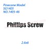1405-46 Phillips screw (2.6x6) Parts For Pinecone Model SG-1405 RC Truck