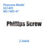 1405-47 Phillips screw (2.3x6x6) Parts For Pinecone Model SG-1405 RC Truck