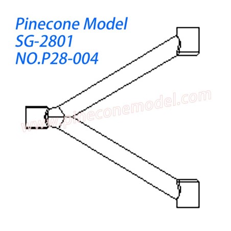 P28-004 Y-type Axle Bracket Parts For Pinecone Model SG2801 RC Car