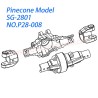 P28-008 Front axle housing Parts For Pinecone Model SG2801 RC Car