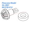 P28-014 Active bevel gear with sleeve Parts For Pinecone Model SG2801 RC Car