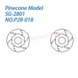 P28-018-2 POM coupler Parts For Pinecone Model SG2801 RC Car