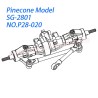 P28-020 Front axle assembly Parts For Pinecone Model SG2801 RC Car