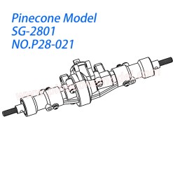 P28-021 Rear axle assembly Parts For Pinecone Model SG2801 RC Car