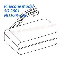 P28-026 7.4V 350mAh lithium battery Parts For Pinecone Model SG2801 RC Car