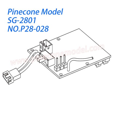 P28-028 Receiver board Parts For Pinecone Model SG2801 RC Car