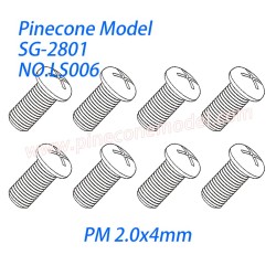 LS006 Cross round head machine screw (PM 2.0x4mm) Parts For SG-RC SG2801
