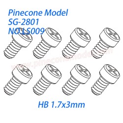 LS009 Cross cup head self tapping screw (HB 1.7x3mm) Parts For SG-RC SG2801
