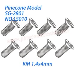 LS010 Cross countersunk machine screw (KM 1.4x4mm) Parts For SG-RC SG2801